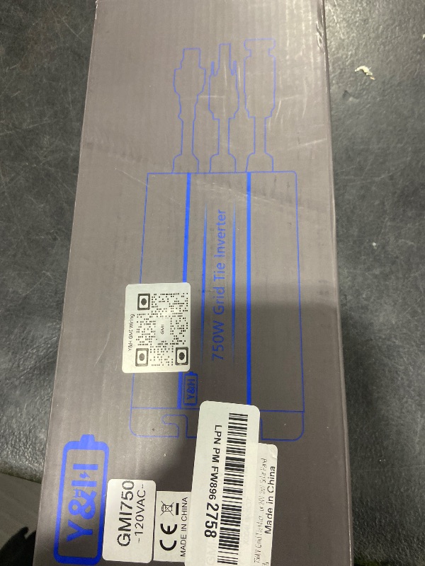 Photo 1 of Y&H 750W Grid Tie Micro Inverter MPPT Solar Input 24-60V, AC120V Output, Compatible with 24V/36V Solar Panels, Vmp:30-42V/Voc:38-60V, No Battery Required, for Home & RV Use & Off-Grid System