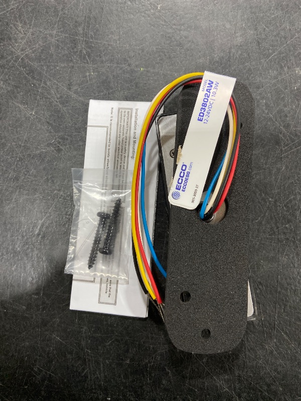 Photo 1 of ECCO LED High-Intensity Amber White LEDs Directional 2 Bolt Mount 0.73 amps 12V 24V Waterproof Warning Light Construction Caution Lights for Truck off Road car Commercial Vehicles, 5 Year Warranty