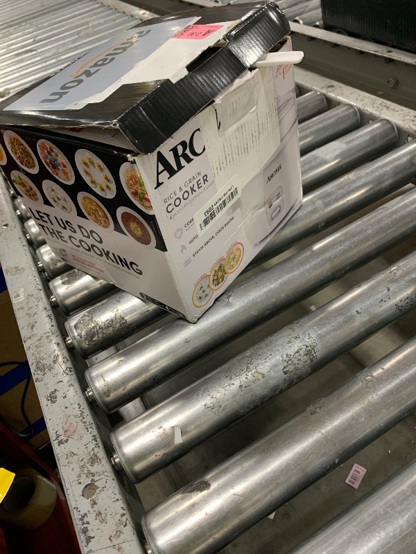 Photo 1 of AROMA® Rice Cooker, 2-Cup (Uncooked) / 4-Cup (Cooked), Steamer, Grain Cooker, Soup Maker, Oatmeal Cooker, Auto Keep Warm, 1 Qt, White, ARC-302-1NG