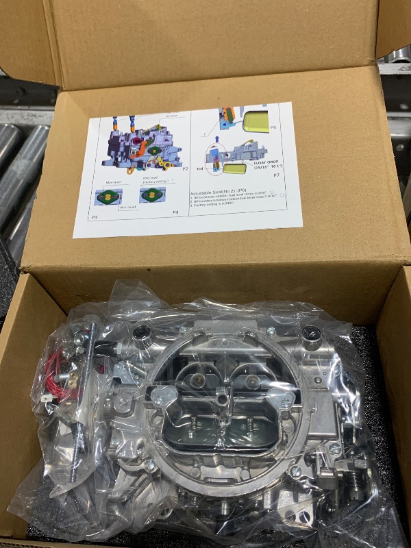 Photo 1 of 1405 Carburetor For Edelbrock Performer 600 Cfm 4 Barrel Square Bore Manual Choke Compatible For Corvette Silverado Gmc