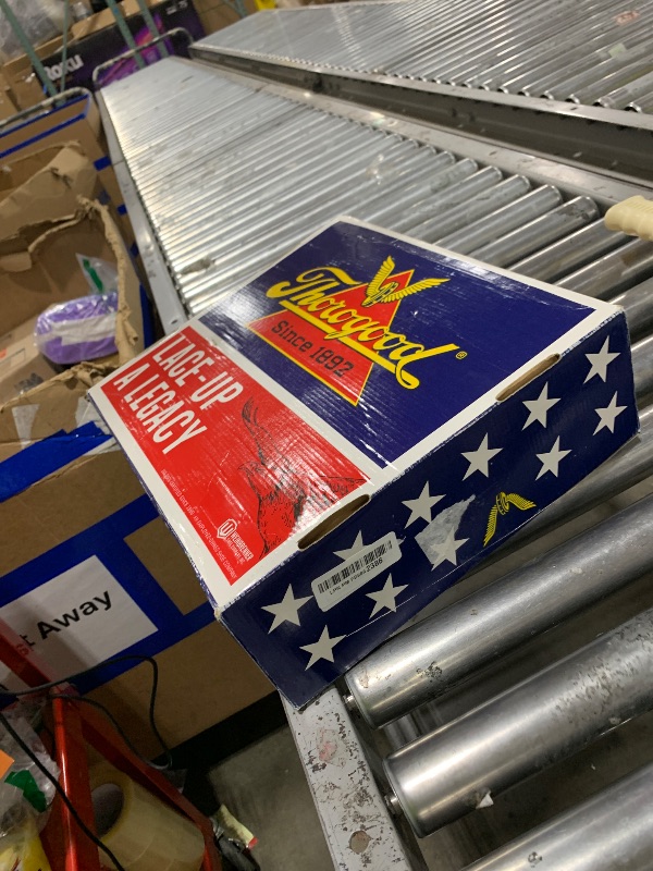 Photo 1 of Thorogood American Heritage 6” Moc Toe Work Boots for Men - Soft Toe, Premium Full-Grain Leather with Slip-Resistant Wedge Outsole and Comfort Insole; EH Rated, Tobacco - 11.5 2E