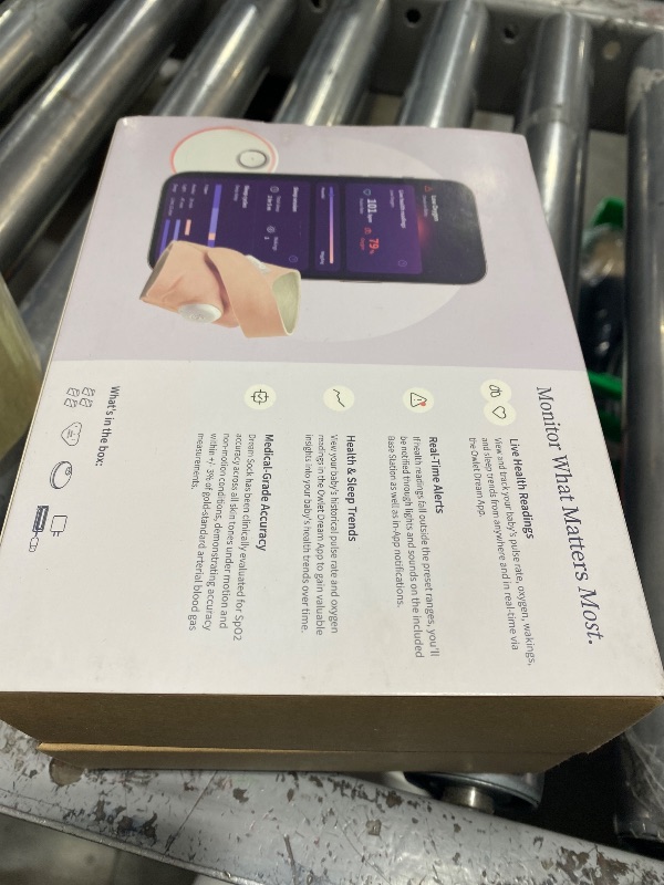 Photo 1 of Owlet Dream Sock - FDA-Cleared Smart Baby Monitor - Track Live Pulse (Heart) Rate, Oxygen in Infants - Receive Notifications - Dusty Rose