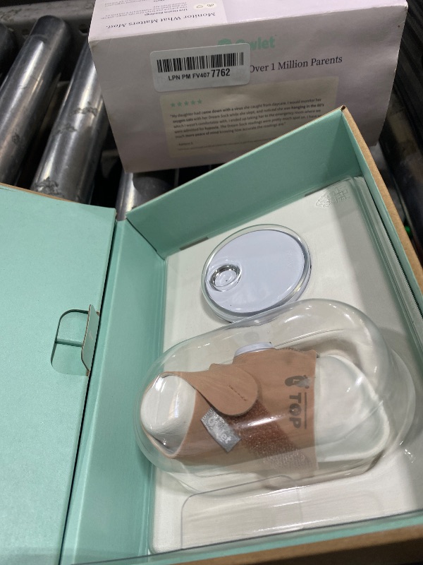 Photo 1 of Owlet Dream Sock - FDA-Cleared Smart Baby Monitor - Track Live Pulse (Heart) Rate, Oxygen in Infants - Receive Notifications - Dusty Rose