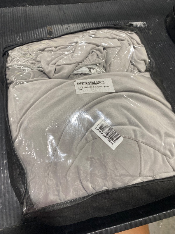 Photo 1 of ULTICOR Extra Wide 75" - 100", Reclining 2 Seater Sofa, Extra Wide Reclining Love Seat Slipcover, 6-Piece Velvet Stretch, Reclining Sofa Covers, Thick, Soft, Washable (Light Grey)