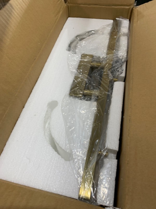 Photo 1 of Osimir 3-Light Bathroom Vanity Light, Brushed Gold Bathroom Light Fixture Over Mirror with Clear Glass, Modern Bath Wall Sconce Lighting for Bath Restroom, OS-MM5002-3BG