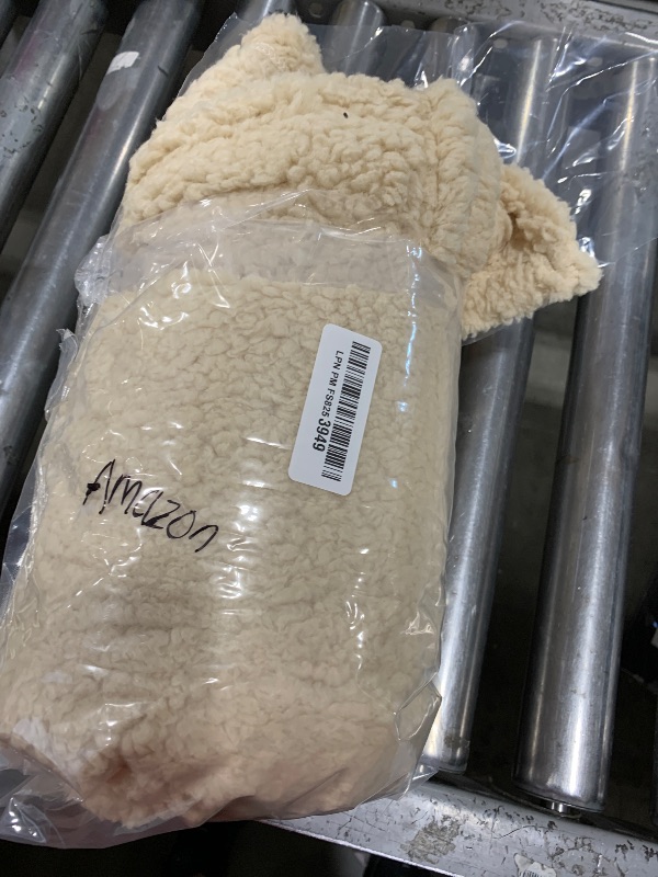 Photo 1 of 1 Pack 3 Calming Blankets Fluffy Premium Fleece Pet Blanket Soft Sherpa Throw for Dog Puppy Cat Beige Medium (30" x20'')