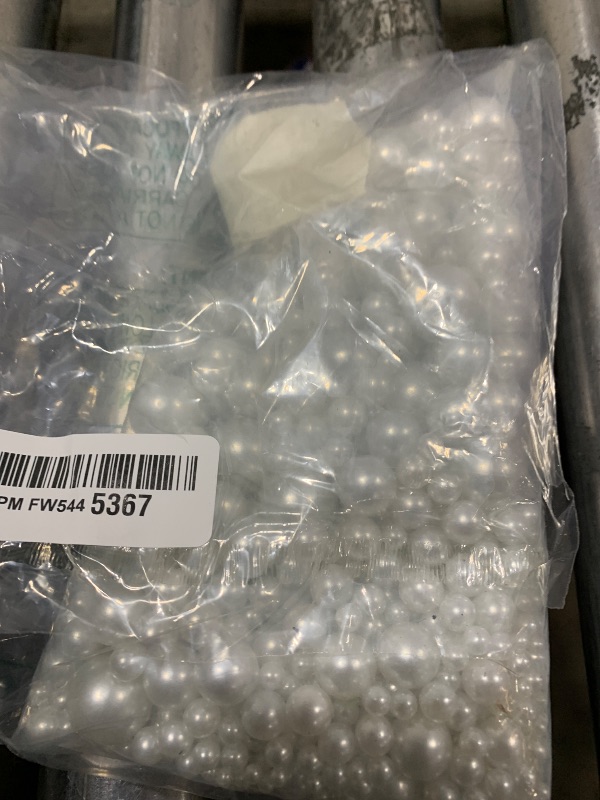 Photo 1 of 2000PCS Pearls for Crafting, White No Hole Beads for Centerpieces Vases, Assorted Sizes Bulk Fake Pearls Beads for Vase Filler, Candles Centerpiece, DIY Crafts, Jewelry Making (4/6/8/10/14/20mm)