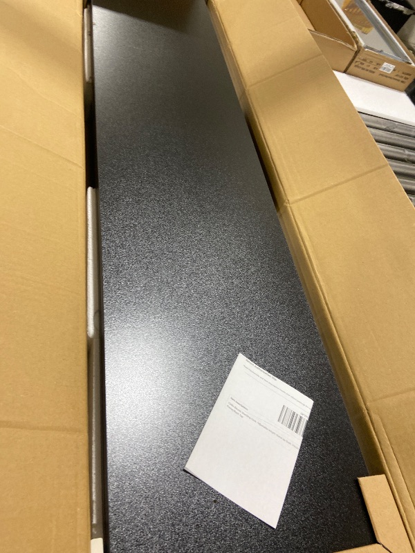 Photo 1 of Claiks Electric Standing Desk, Adjustable Height Stand up Desk, 55x24 Inches Sit Stand Home Office Desk with Splice Board, Black Frame/Black Top