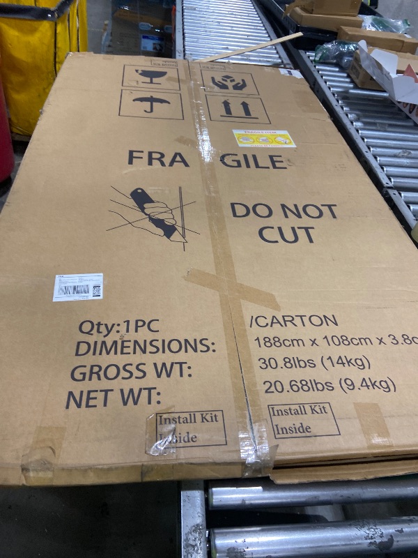 Photo 1 of JILoffice Magnetic Chalkboard/Black Board 72 x 40 Inch, Black Aluminum Frame Board with Marker Tray for Office Home and School