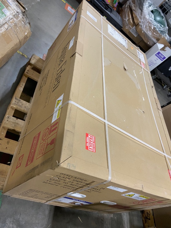 Photo 1 of Aqua Eden VTAM5432L22D 54-Inch Anti-Skid Acrylic 2-Wall Alcove Tub with Left Hand Drain, Glossy White