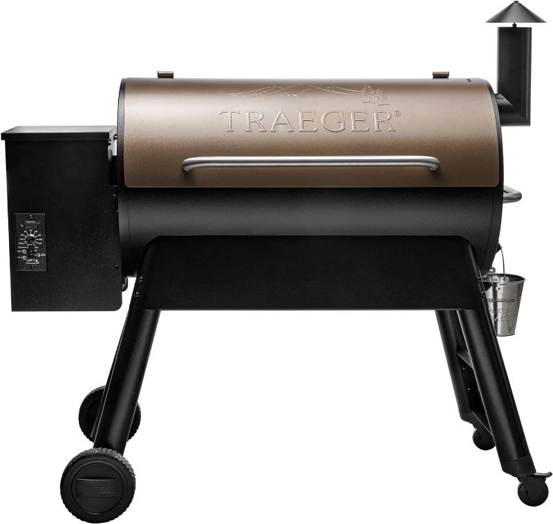Photo 1 of Traeger Grills Pro 34 Electric Wood Pellet Grill and Smoker, Bronze, 884 Square Inches Cook Area, 450 Degree Max Temperature, Meat Probe, 6 in 1 BBQ Grill
