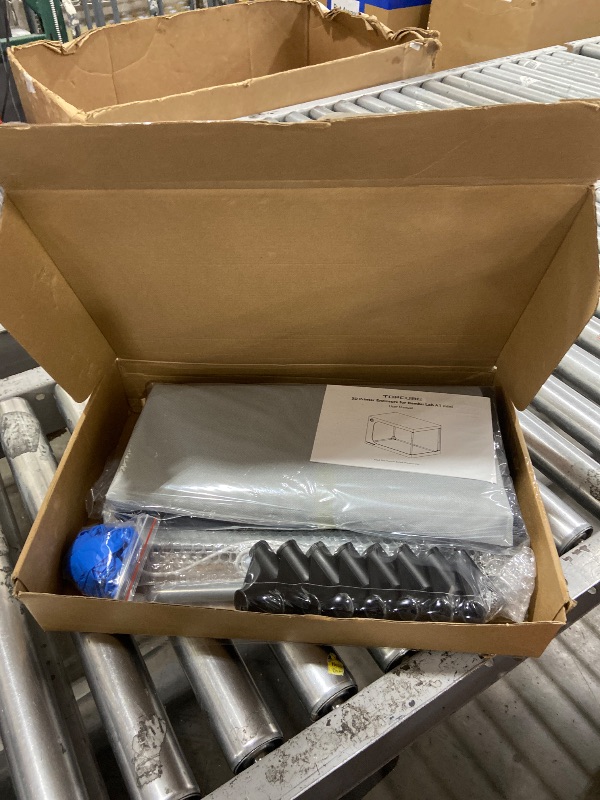 Photo 1 of TOPCUBE 3D Printer Enclosure for Bambu Lab A1 Mini Combo, Stainless Steel Frame Enclosure with LED Light, Fireproof Dustproof Noise Reduction Constant Temperature 3D Printer Cover, 735x495x495MM