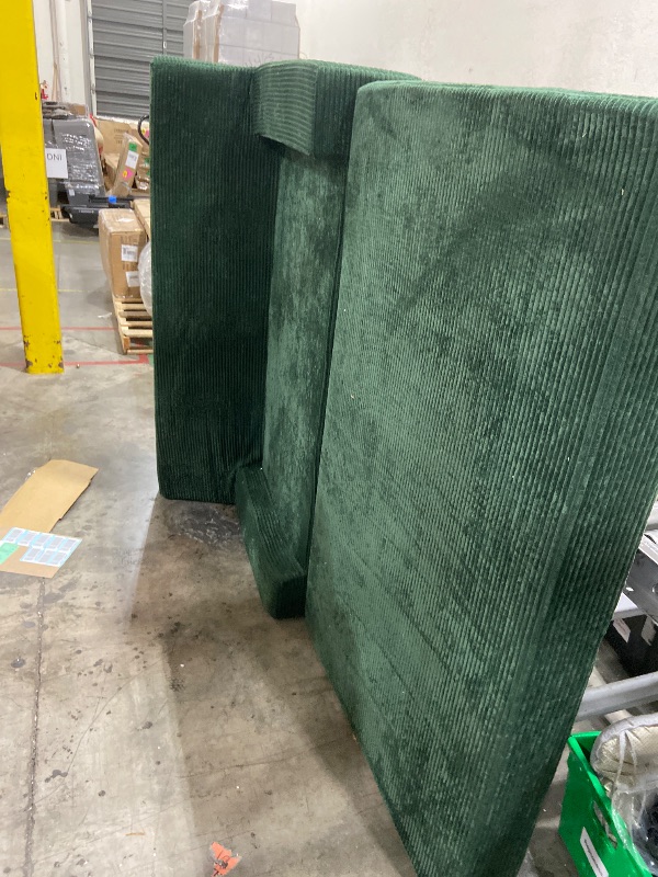 Photo 1 of SAMLL GREEN SOFA SEATING WITH FOLD OUT BED 