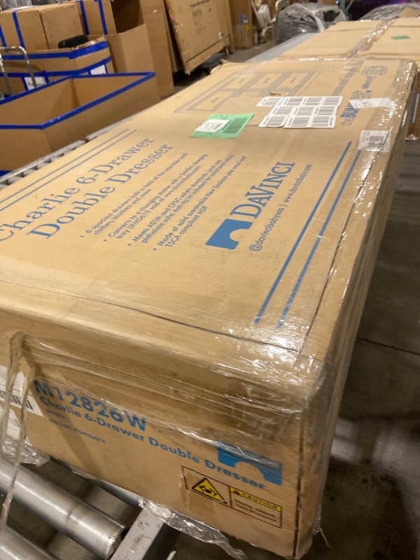 Photo 1 of Davinci Charlie 6-Drawer Double Dresser in White