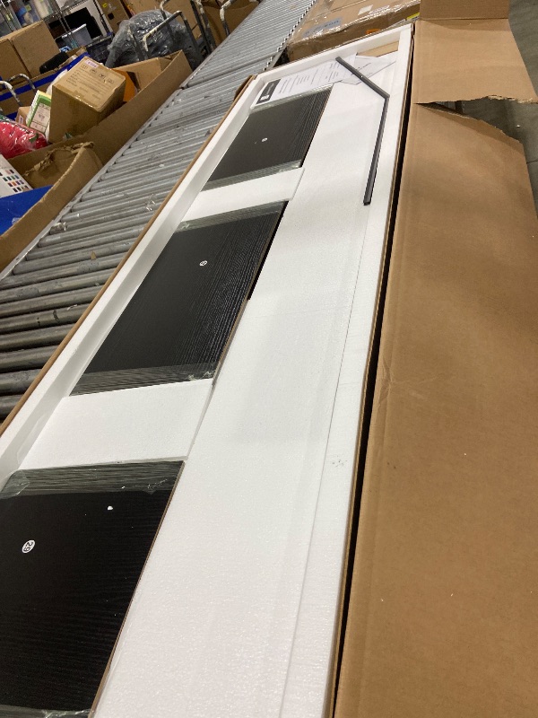 Photo 1 of YITAHOME TV Stand for 75/80 Inch TV, Entertainment Center, TV Cabinet with Drawers and Power Outlet, Black TV Console for Living Room Furniture (70 Inch Lenght 30 Inch High)