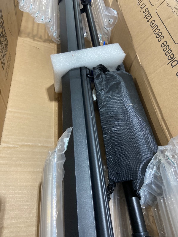 Photo 1 of 100 Inch Indoor and Outdoor Projector Screen with Stand for Movies or Presentations - HD Premium 16:9 Folding Free Tripod Screen with Carry Bag and Straps, Matte