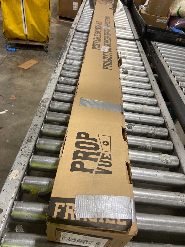 Photo 1 of 100 Inch Indoor and Outdoor Projector Screen with Stand for Movies or Presentations - HD Premium 16:9 Folding Free Tripod Screen with Carry Bag and Straps, Matte