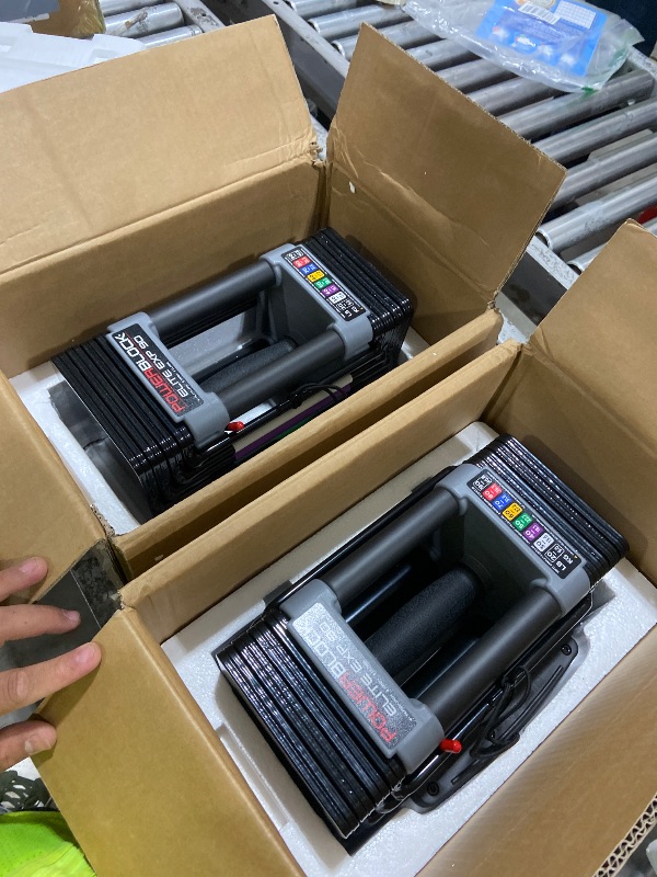 Photo 1 of PowerBlock Elite EXP Adjustable Dumbbells, Sold in Pairs, Stage 1, 5-50 lb. Dumbbells, Durable Steel Build, Innovative Workout Equipment, All-in-One Dumbbells, Expandable with Expansion Kits