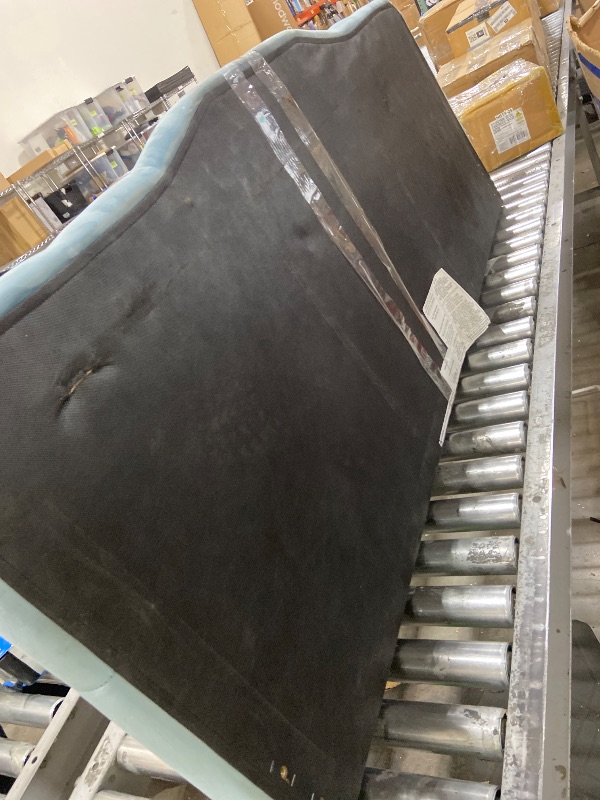 Photo 1 of Modway Annabel Diamond Tufted Performance Velvet Queen Headboard in Light Blue