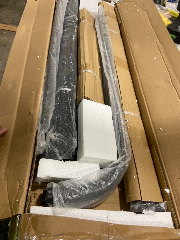 Photo 1 of Macbimony King-Size-Bed-Frame and headboard Giselle-Vintage Antique-Metal - Iron Platform Mattress Foundation,49 inch High,No Box Spring Needed(Black)