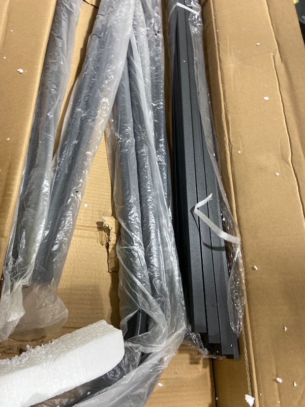 Photo 1 of Macbimony King-Size-Bed-Frame and headboard Giselle-Vintage Antique-Metal - Iron Platform Mattress Foundation,49 inch High,No Box Spring Needed(Black)