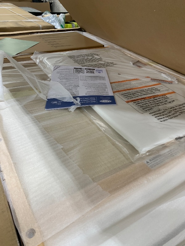 Photo 1 of Graco Remi 4-in-1 Convertible Crib & Changer – GREENGUARD Gold Certified, Fits Standard Crib Mattress, Converts to Toddler Bed and Full Bed, 4 Adjustable Mattress Heights (Natural and White)