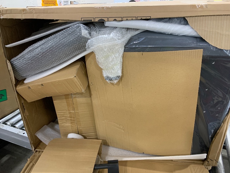 Photo 1 of Efomao Big and Tall Office Chair with Footrest - Breathable Mesh Executive Chair, Heavy Duty Computer Desk Chair for Home Office, Ergonomic Lumbar Support & Reclining Mesh Gaming Chair, Bluegrey