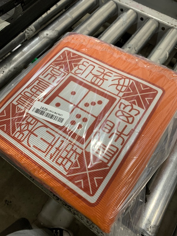 Photo 1 of 2 Pcs Mahjong Mat Mahjong Table Cover Non-Slip Noise Reduction Gaming Mat for Poker Board Tile Games Dominoes Party Festival Reunion 30.7 x 30.7 Inches(Blue, Red)