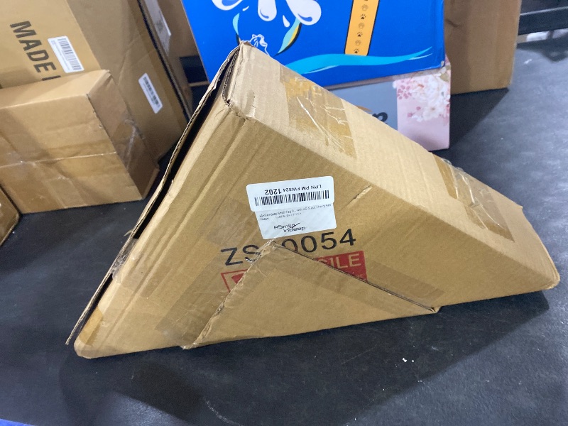 Photo 1 of ASmileIndeep Flag Display Case for Small Flag, 3' x 5' American Flag Shadow Box with HD Tempered Glass and Wall Mount (Not for Burial Flag), Triangle Flag Holder Frame for Folded Flag - Cherry Red