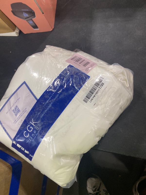 Photo 1 of 100% Rayon Derived From Bamboo - Bamboo Sheets Queen Size - Cooling Sheets for Queen - Ultra Soft, Breathable & Hotel Luxury Bedding - 1 Flat & 1 Fitted & 2 Pillowcases w/ 16 Inch Deep Pockets - White