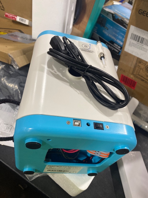 Photo 1 of Geeetech 3D Printer for Kids & Beginners, High-Speed Smart Mini 3D Printer with Filament, Wi-Fi & App Control, Auto-Leveling, Fully Assembled STEM Learning Tool, 3.94x4.33x3.94in Print Size