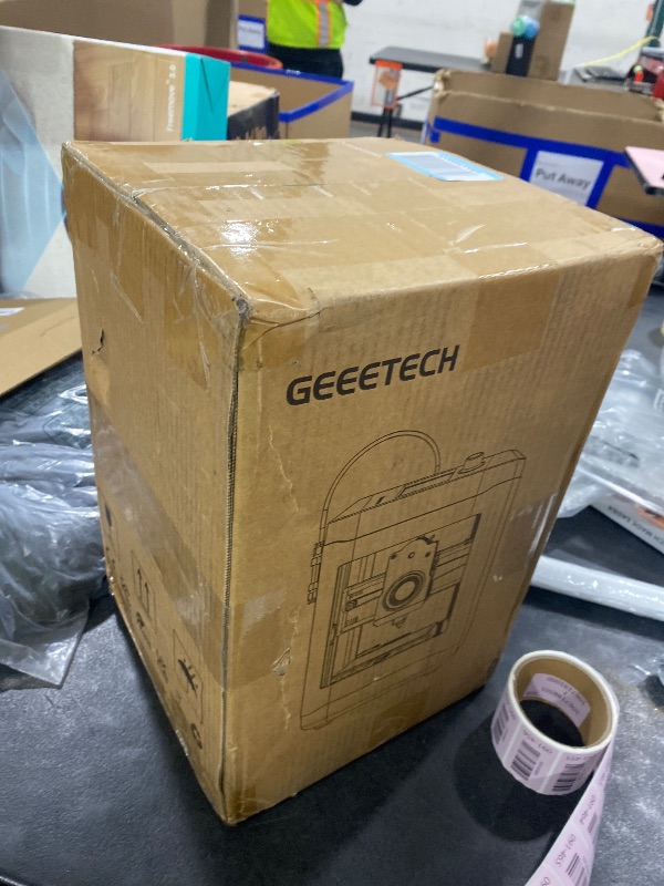 Photo 1 of Geeetech 3D Printer for Kids & Beginners, High-Speed Smart Mini 3D Printer with Filament, Wi-Fi & App Control, Auto-Leveling, Fully Assembled STEM Learning Tool, 3.94x4.33x3.94in Print Size