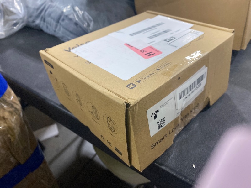 Photo 1 of Veise VE018 Smart Knob Handle Lock - Fingerprint, App Control, Keyless Entry for Front Door and Bedroom, Electronic Digital Keypad, Auto Lock, Remote Access Sharing, IP55 Weatherproof, Satin Nickel(Missing pad lock View picture for  items included)