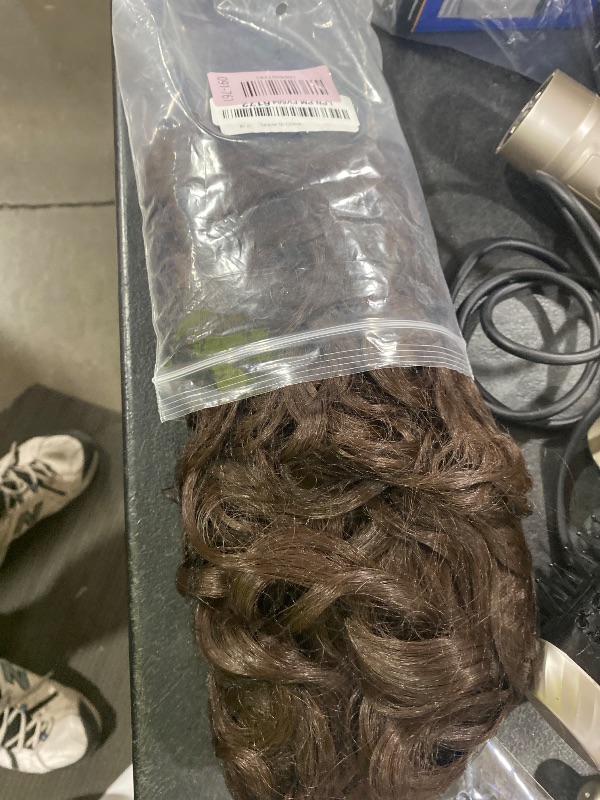 Photo 1 of Rugelyss Long Wavy Wigs 28 Inches Natural Dark Brown Synthetic Kinky Curly Hair Wig for Women or Cosplay(dark brown)