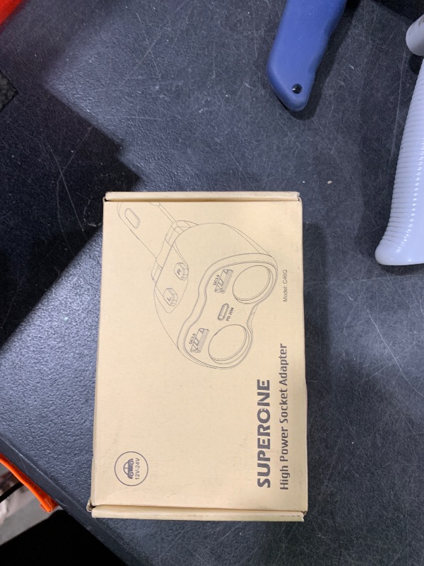 Photo 1 of [2025 Upgraded] Cigarette Lighter Splitter, SUPERONE 180W 2-Socket Cigarette Lighter Adapter with Dual QC3.0 and 20W PD USB C Car Charger Splitter for GPS/Dash Cam/Laptop/iPad/iPhone 17/16/15/14/13/12