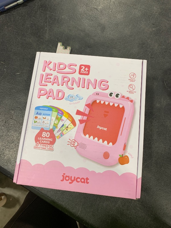 Photo 1 of JoyCat Kids Learning Tablet, 156 Pages Tap-to-Read Flash Cards with 20 Interactive Games, Montessori Toy for Alphabet, Phonics, Words, Simple Math & Songs, Birthday Gifts for 2-6 Years Old