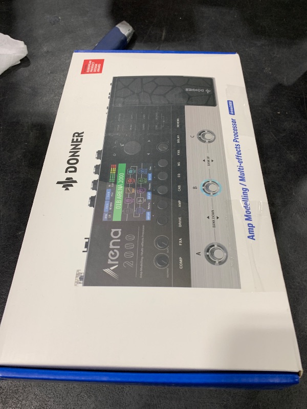 Photo 1 of Donner Arena 2000 Guitar Multi-Effects Pedal with 278 Effects, 100 IRs, Looper, Drum Machine, Amp Modeling, XLR and MIDI Support