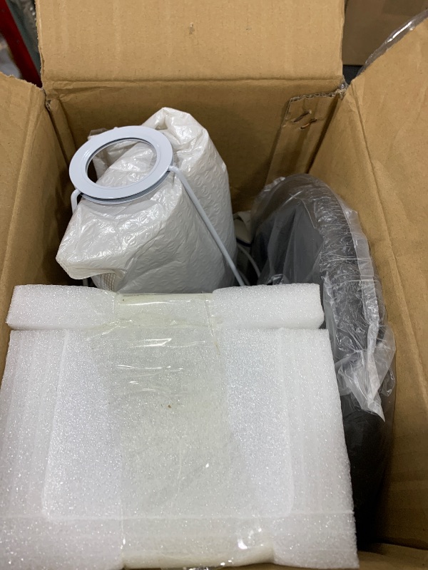 Photo 1 of Black Pole Floor Lamp Simple Design Tall Lamp with Shade Standing Lamp with LED Bulb for Living Room and Bedroom