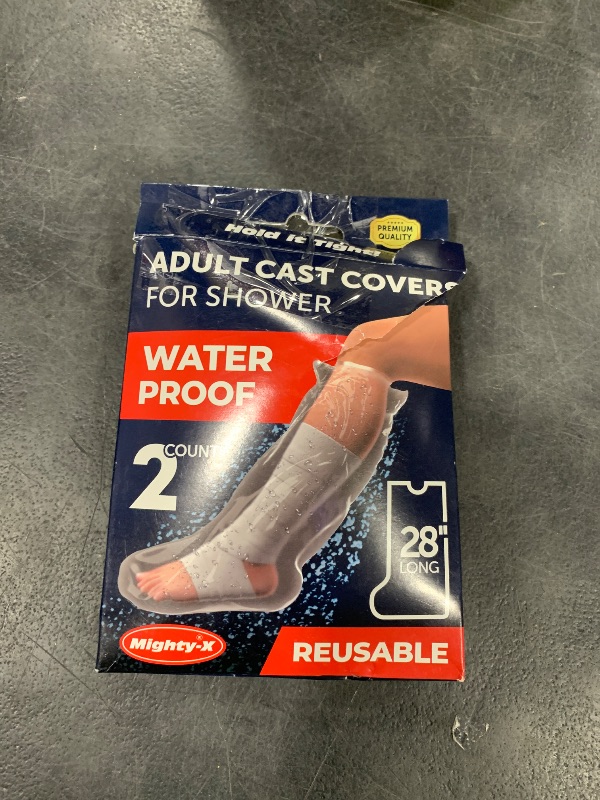 Photo 1 of 100% Waterproof Cast Covers for Shower Leg - 2pk - Tight Seal - Reusable Adult Half Leg Cast Protectors - Knee, Ankle, Foot - After Surgery Bandage and Dressing Cast Bag for Wounds and Burns