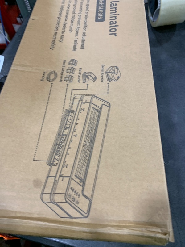 Photo 1 of 13" 4-Roller Commercial Laminator Machine,3-10 Mil Thickness Laminating Machine,Fast 55s Warm-Up&1000mm/min Laminating Speed for Laminating 11x17&A3 Size,Includes 30 Sheets for Office,School(White)