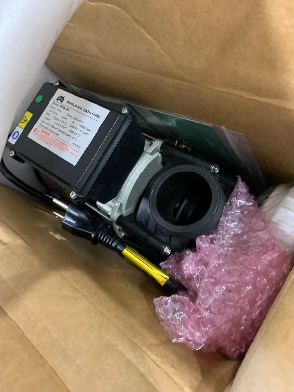 Photo 1 of Mxmoonant SPA Pump, 1HP 110V Hot Tub SPA Circulation Pumps, Bathtub Pump Motor for Water Circulation 1.5" Plumbing (US Plug)