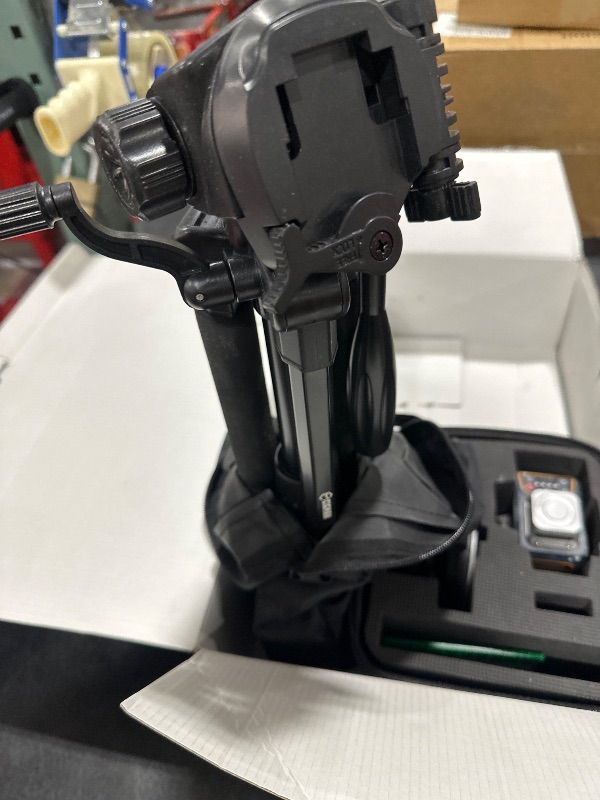 Photo 1 of CIGMAN 3D Laser Level with Tripod,Remote Control,Compact Design,4000mAh Battery,Rotary Base,3x360°Self-Leveling Green Laser Leveler for Picture Hanging and DIY Projects