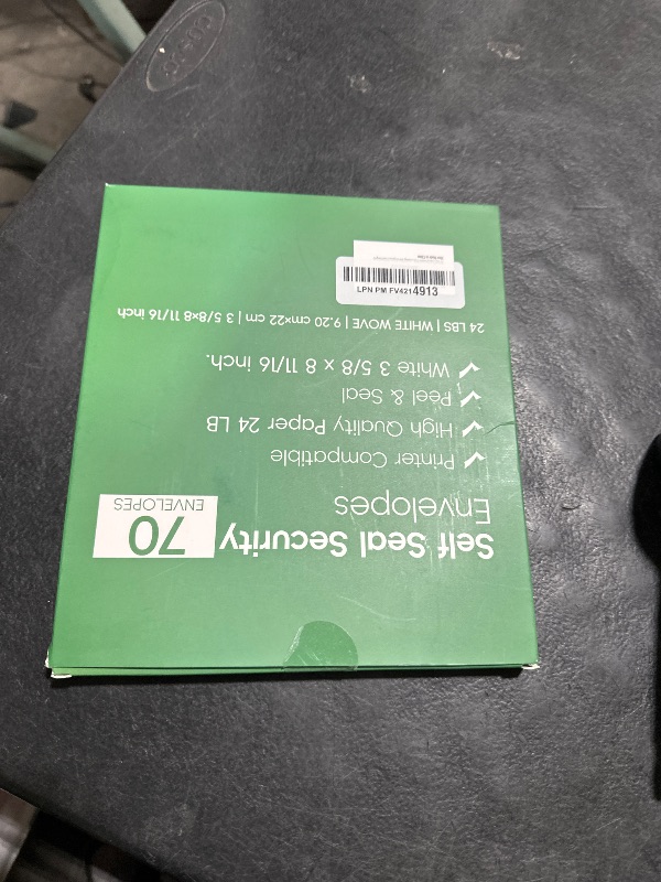 Photo 1 of #8 Double Window Security Check Envelopes,70 Count Double Window Self Seal Security Envelopes,No.8 Double Window Bussiness Envelopes Designed for Checks/Tax Form/Invoices/Business Correspondence