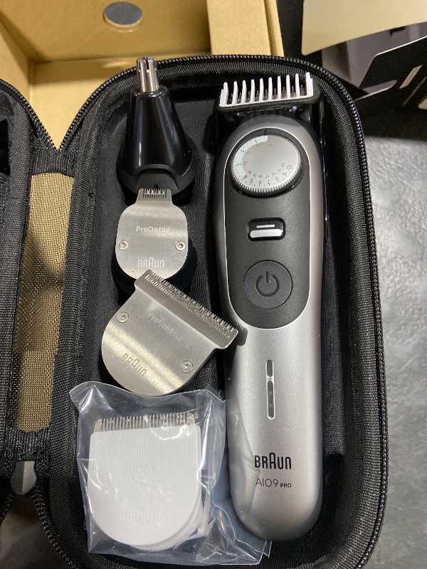 Photo 1 of Braun Series 9 PRO All-in-One Beard & Body Grooming Kit for Men, Cordless Trimmer, Hair Clippers & Shaver for Face, Hair & Body with Gillette Labs Razor, AIO 9570