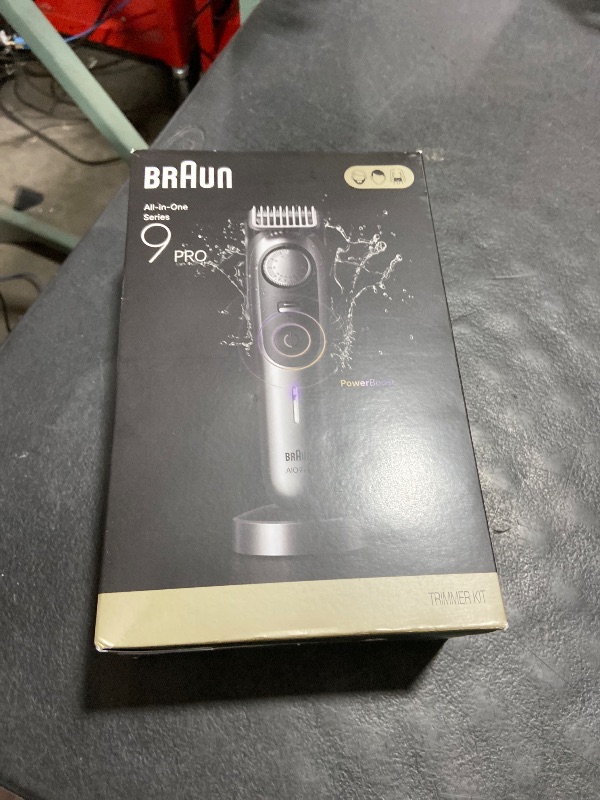 Photo 1 of Braun Series 9 PRO All-in-One Beard & Body Grooming Kit for Men, Cordless Trimmer, Hair Clippers & Shaver for Face, Hair & Body with Gillette Labs Razor, AIO 9570