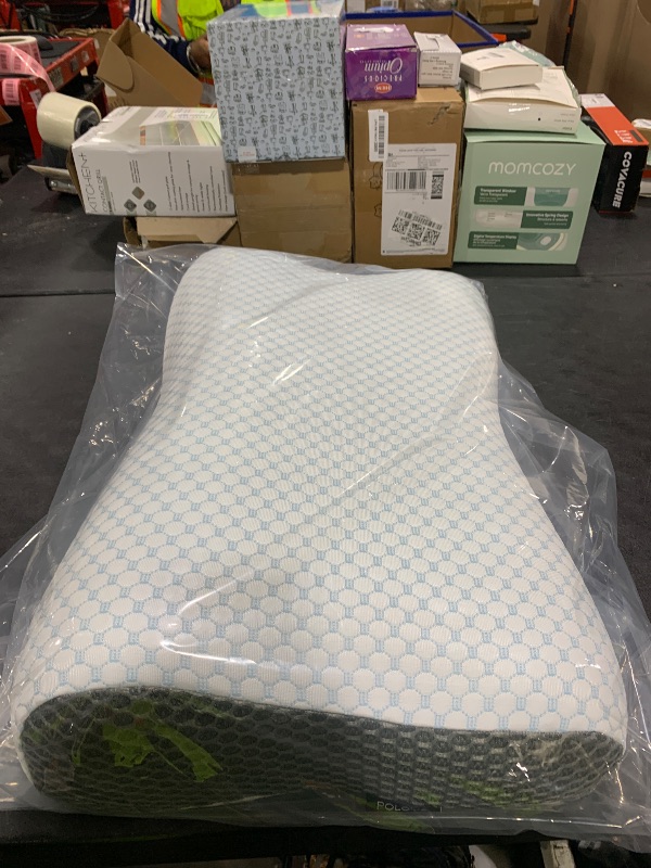 Photo 1 of Cervical Neck Pillow for Pain Relief, Contour Memory Foam Pillows for Sleeping, Ergonomic Pillow Orthopedic Cooling Pillow Bed Pillow Neck Support for Side Back Stomach Sleepers