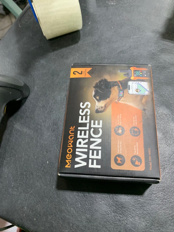 Photo 1 of Meowant GPS Wireless Dog Fence &Training Collar with Remote, Free App, 82ft to 7000ft Electric Fence, Waterproof LCD Collar, 3 Training Modes, for Dogs Over 10Lbs, Outdoors