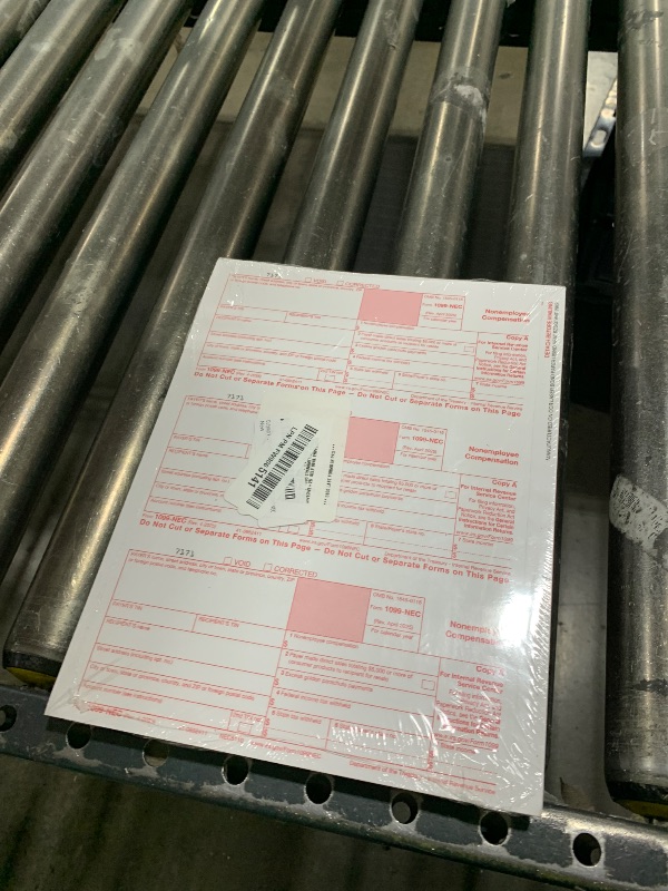 Photo 1 of Dutymark 1099 NEC Forms 2025 for 25 Recipients 4 Part Laser Tax Forms Kit, 3 1096 Forms, 25 Security Self Seal Envelopes, Compatible with QuickBooks and Accounting Software, 2025 1099 NEC