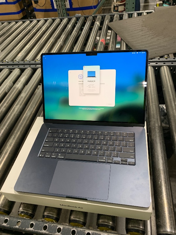 Photo 1 of Apple 2025 MacBook Air 15-inch Laptop with M4 chip: Built for Apple Intelligence, 15.3-inch Liquid Retina Display, 24GB Unified Memory, 512GB SSD Storage, 12MP Center Stage Camera, Touch ID; Midnight