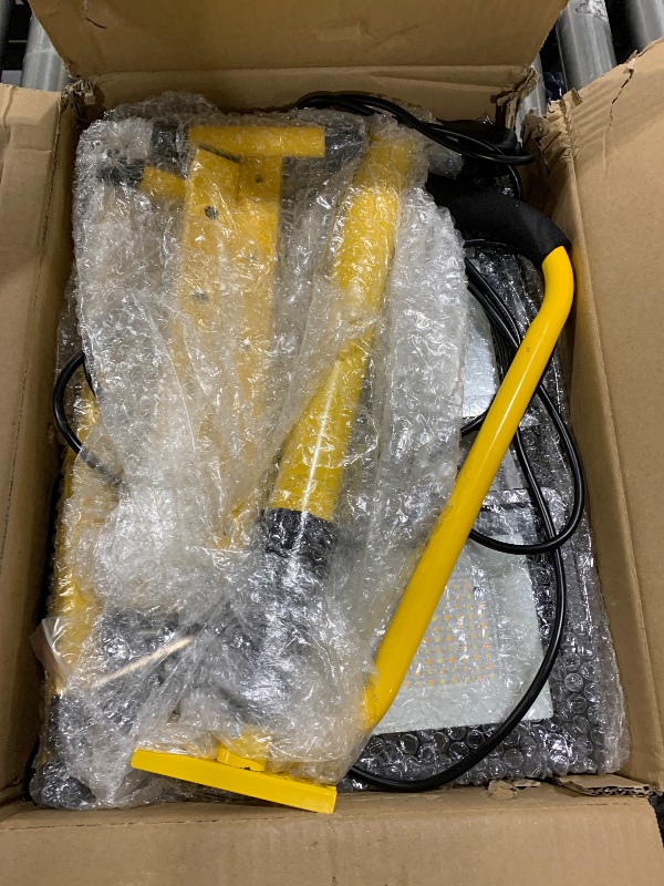 Photo 1 of **DAMAGED** Szwbee 32000 Lumen LED Work Light with Stand & Remote, 4-Head 280W Portable Tripod Light with 16.5FT Cord, 3000K–6000K Adjustable, Waterproof Light for Indoor & Outdoor Job Site Workshop Construction